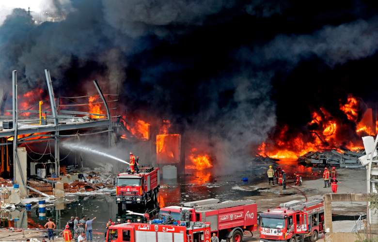 Reportan incendio en puerto de Beirut, semanas después de la devastadora explosión
