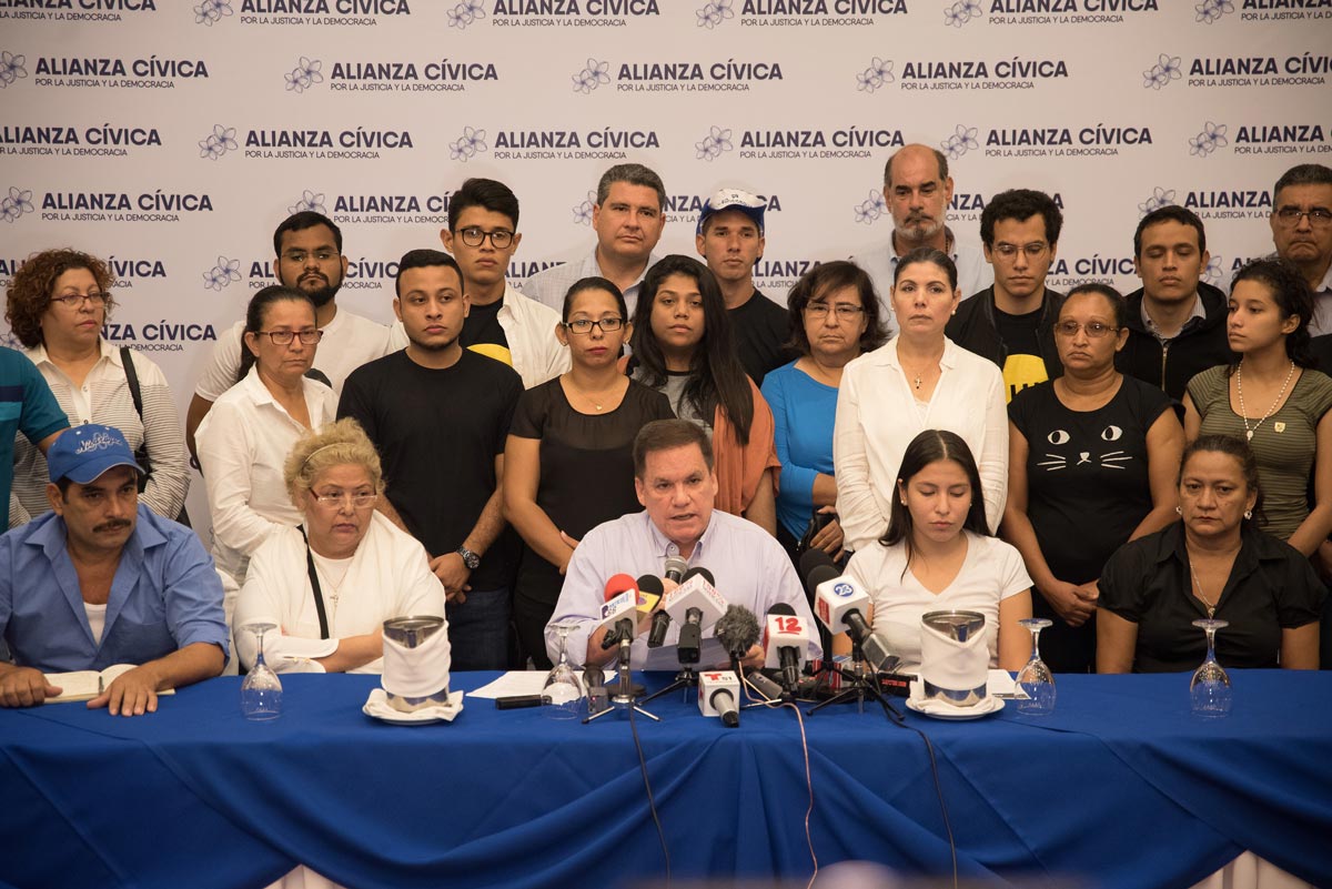 Alianza cívica condena detenciones de presos políticos.