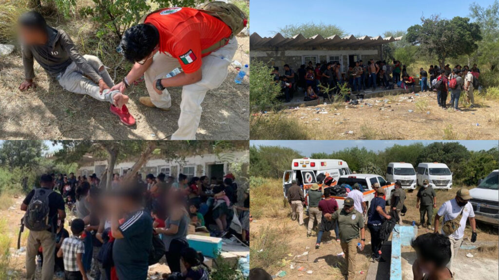 Autoridades mexicanas rescatan a migrantes centroamericanos recluídos en una bodega